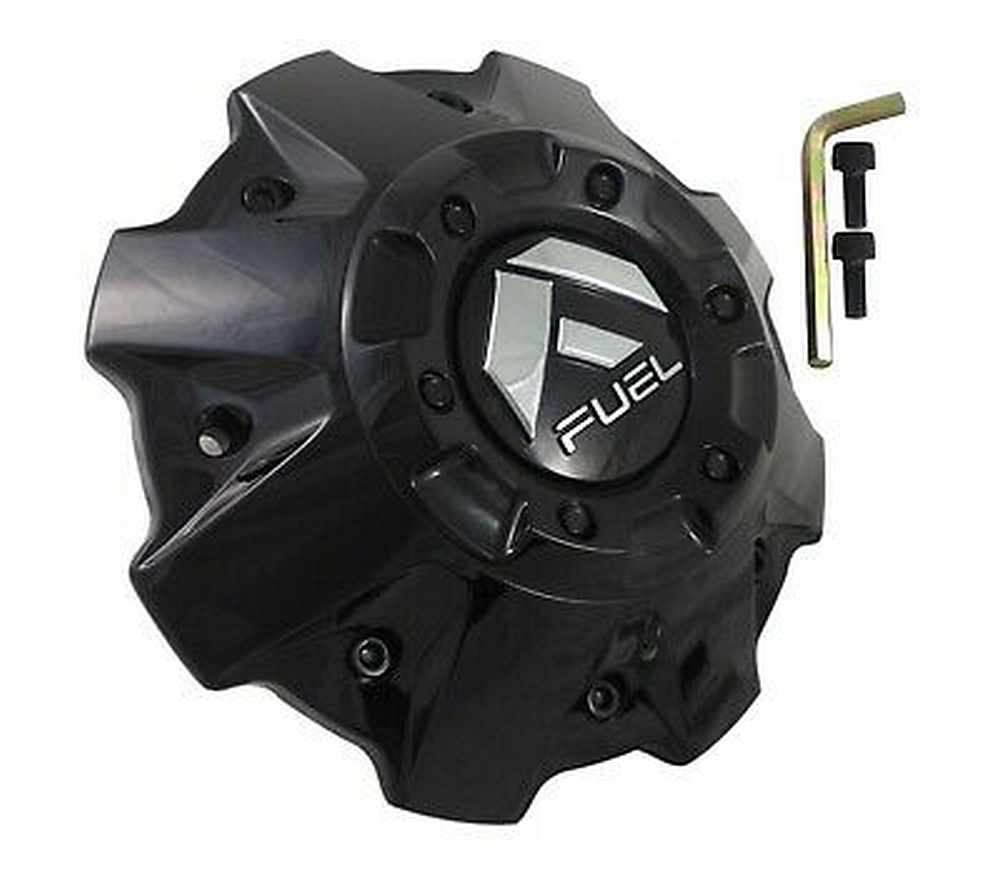 Fuel 1PC FUEL GLOSS Black Center Cap (FLAT) Black BOLTS - 1001-83GBR product image
