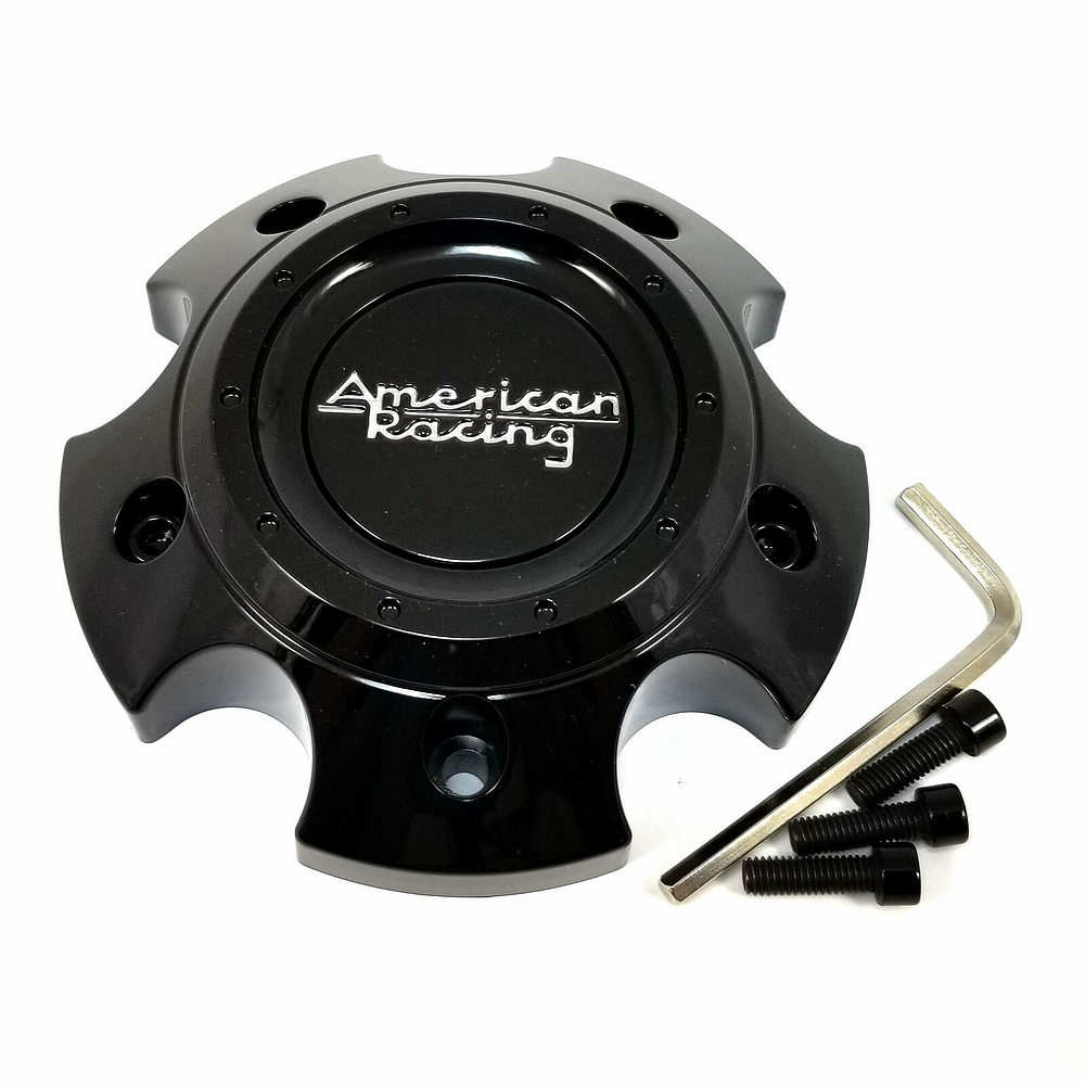 American Racing AR Center Cap BOLT-ON (Gloss Black/SL/BK) - 5X5 - 1529S01 product image