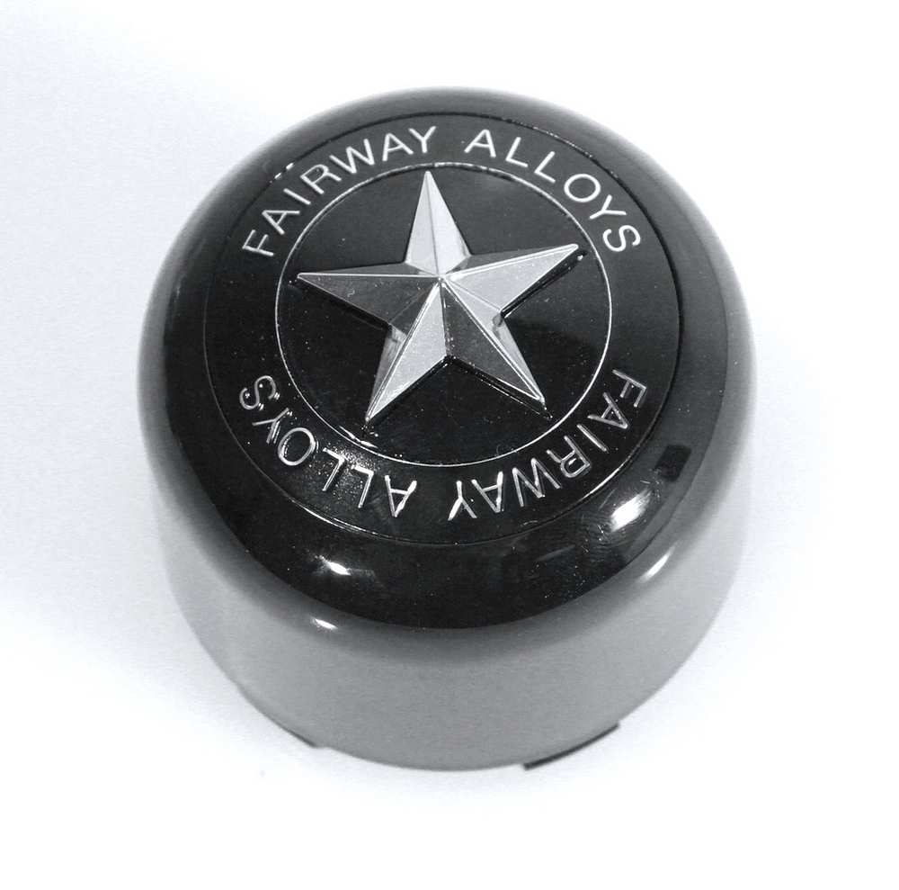 Fairway Alloys FA STAR Center Cap- POP IN STYLE - GLOSS Black - FA-9906 product image