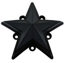 XD Series by KMC Wheels XDSTAR-MB-PK BLACK XD SERIES COLORED REPLACEMENT STAR FOR ROCKSTAR CAPS (5 PACK)