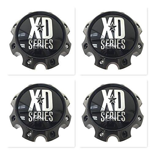 4 Pack KMC XD Series 1079L170 LG1301-05 1079L170GB Gloss Black 8 Lug Center Cap - The Center Cap Store 4 Pack KMC XD Series 1079L170 LG1301-05 1079L170GB Gloss Black 8 Lug Center Cap - The Center Cap Store