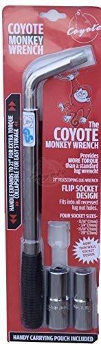 Coyote Monkey Wrench - Telescoping Lug Wrench - With Thin Wall Sockets - The Center Cap Store Coyote Monkey Wrench - Telescoping Lug Wrench - With Thin Wall Sockets - The Center Cap Store