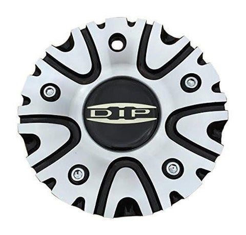 DIP D50 Black and Machined Center Cap 12112085F-2 - The Center Cap Store