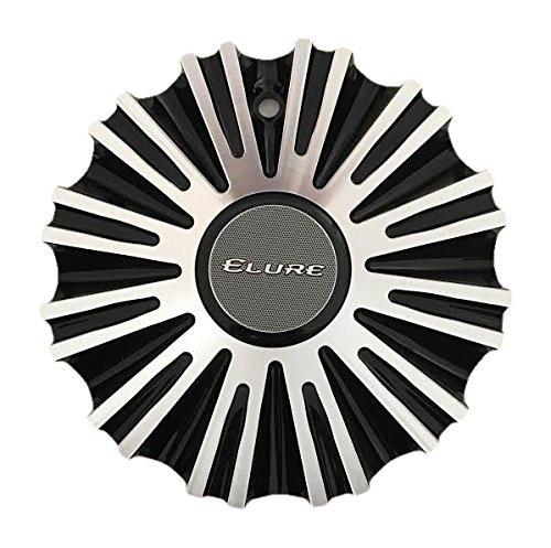 Elure Wheels CSB18-A1A Black and Machined Center Cap - The Center Cap Store Elure Wheels CSB18-A1A Black and Machined Center Cap - The Center Cap Store