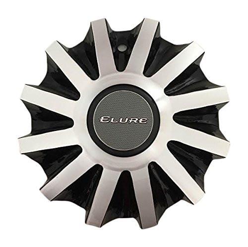 Elure Wheels CSB19-A1A Black and Machined Center Cap - The Center Cap Store Elure Wheels CSB19-A1A Black and Machined Center Cap - The Center Cap Store