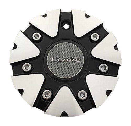 Elure Wheels CSB20-A2A Black and Machined Wheel Center Cap - The Center Cap Store Elure Wheels CSB20-A2A Black and Machined Wheel Center Cap - The Center Cap Store