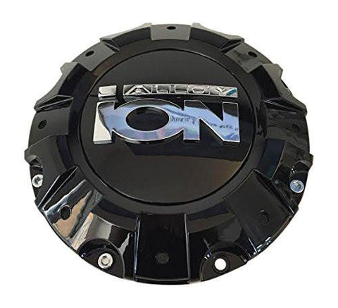 Ion Alloy C1019402B C-218-1 LG1212-20 Black Wheel Center Cap - The Center Cap Store