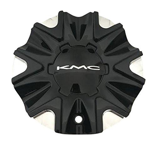 KMC Wheels 497L178-BAL Black and Machined Wheel Center Cap - The Center Cap Store