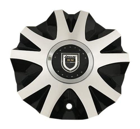 Lexani Wheels Arte 657L02 SL1309-02 Black and Machined Wheel Center Cap - The Center Cap Store