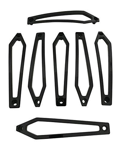 Lexani Wheels LX-7 BZ-010-01 YFDW Black Wheel Inserts for 18 and 20 Inch Wheel Set of 6 - The Center Cap Store Lexani Wheels LX-7 BZ-010-01 YFDW Black Wheel Inserts for 18 and 20 Inch Wheel Set of 6 - The Center Cap Store