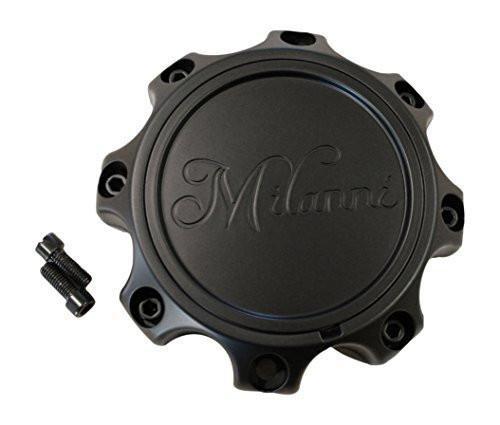 Milanni 446 Kool Whip 8 Lug Matte Black Rim Center Cap C446-8S-CAP 1-5/8" Tall - The Center Cap Store Milanni 446 Kool Whip 8 Lug Matte Black Rim Center Cap C446-8S-CAP 1-5/8" Tall - The Center Cap Store