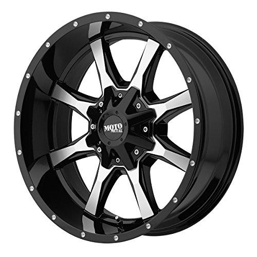 Moto Metal MO970 Gloss Black Wheel Machined with Milled Accents (20x9"/6x135mm, +18mm offset) - The Center Cap Store Moto Metal MO970 Gloss Black Wheel Machined with Milled Accents (20x9"/6x135mm, +18mm offset) - The Center Cap Store