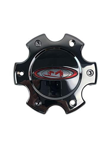 Moto Metal Wheels 845L140-2 Chrome Center Cap with Red Logo - The Center Cap Store Moto Metal Wheels 845L140-2 Chrome Center Cap with Red Logo - The Center Cap Store