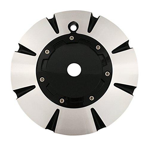Platinum Wheels C801902B/M NO Logo Black and Machined Center Cap - The Center Cap Store Platinum Wheels C801902B/M NO Logo Black and Machined Center Cap - The Center Cap Store