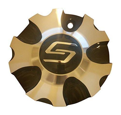 Sacchi C1024801 C1024801M Black and Machined Center Cap - The Center Cap Store Sacchi C1024801 C1024801M Black and Machined Center Cap - The Center Cap Store