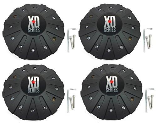 Set (4pcs) KMC XD Series Black Custom Wheel Center Hub Cap 8 1/8" for XD778 Monster Rim - The Center Cap Store Set (4pcs) KMC XD Series Black Custom Wheel Center Hub Cap 8 1/8" for XD778 Monster Rim - The Center Cap Store
