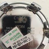 Status Alloy Wheels C-366 S1106-18 Snap In Chrome Center Cap - The Center Cap Store Status Alloy Wheels C-366 S1106-18 Snap In Chrome Center Cap - The Center Cap Store