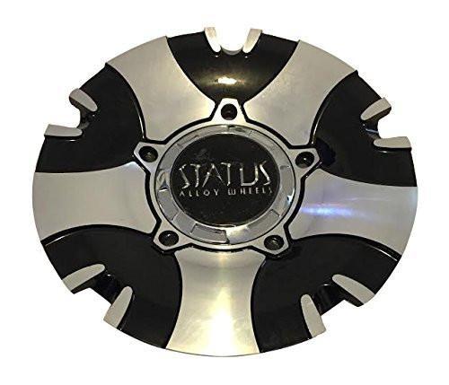 Status Symbol Wheels Black and Machined Center Cap - The Center Cap Store Status Symbol Wheels Black and Machined Center Cap - The Center Cap Store