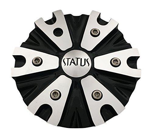 Status Wheels C630606B/M Black and Machined Wheel Center Cap - The Center Cap Store Status Wheels C630606B/M Black and Machined Wheel Center Cap - The Center Cap Store