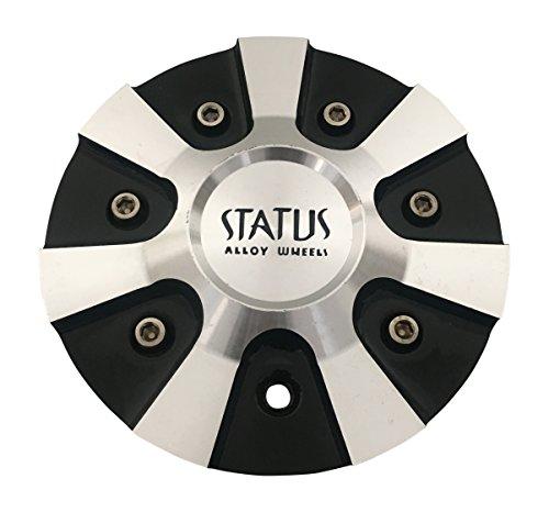 Status Wheels C702303 Black and Machined Wheel Center Cap USED - The Center Cap Store Status Wheels C702303 Black and Machined Wheel Center Cap USED - The Center Cap Store