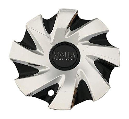 Status Wheels Hurricane S836 C016001CAP Chrome and Black Center Cap - The Center Cap Store Status Wheels Hurricane S836 C016001CAP Chrome and Black Center Cap - The Center Cap Store