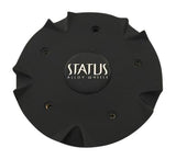 Status Wheels S-S802-C Black Wheel Center Cap - The Center Cap Store Status Wheels S-S802-C Black Wheel Center Cap - The Center Cap Store