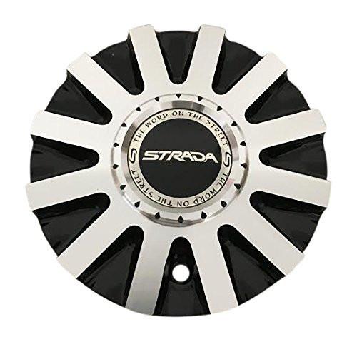 Strada Spina 11212285F-3 Black and Machined Wheel Center Cap - The Center Cap Store Strada Spina 11212285F-3 Black and Machined Wheel Center Cap - The Center Cap Store