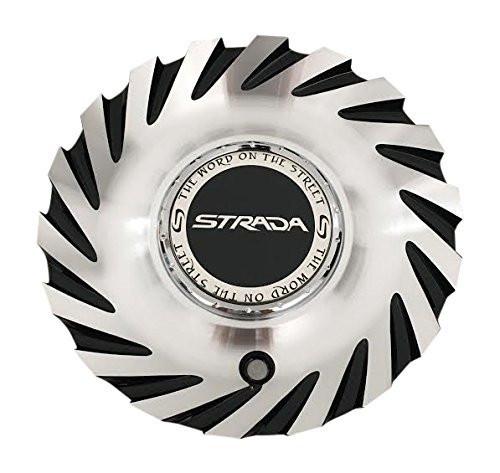 Strada Tornado Wheels C-1087-3 Black and Machined Wheel Center Cap - The Center Cap Store Strada Tornado Wheels C-1087-3 Black and Machined Wheel Center Cap - The Center Cap Store
