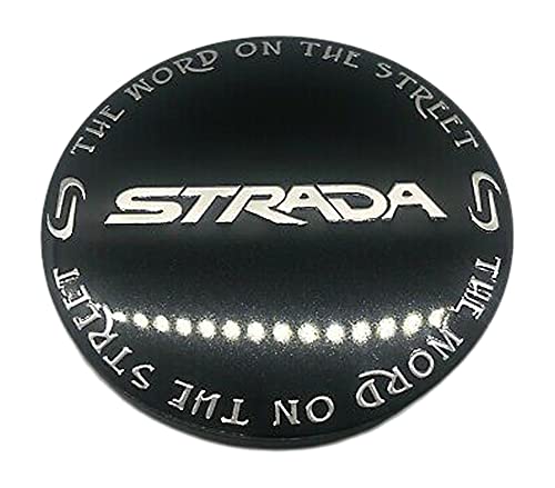 Strada Wheels C-225-3 Black Center Cap Snap in - The Center Cap Store Strada Wheels C-225-3 Black Center Cap Snap in - The Center Cap Store