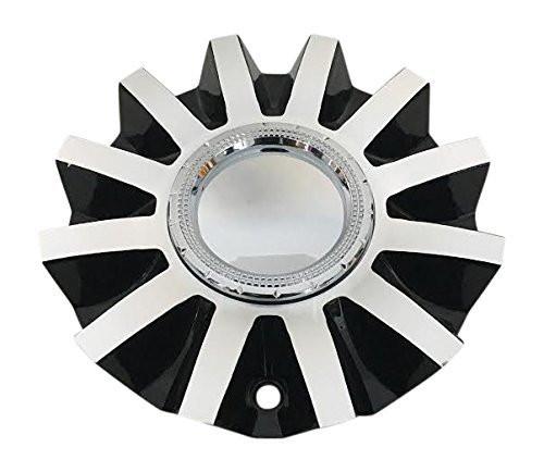 Strada Wheels CS420-C1A Black and Machined Center Cap - The Center Cap Store Strada Wheels CS420-C1A Black and Machined Center Cap - The Center Cap Store