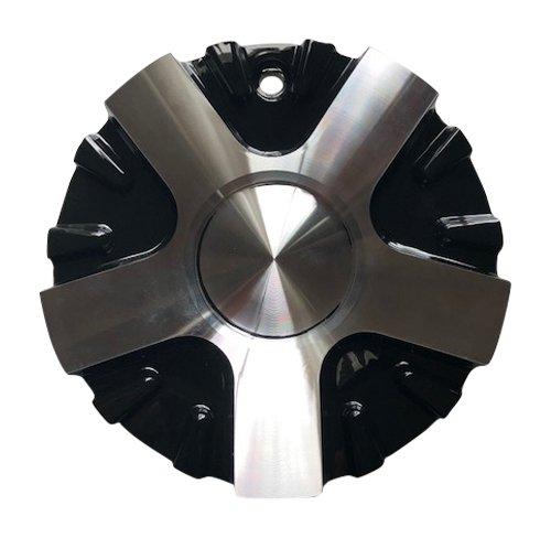 Touren Wheels C10364B01-CAP Black and Machined Center Cap - The Center Cap Store Touren Wheels C10364B01-CAP Black and Machined Center Cap - The Center Cap Store