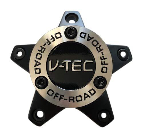 V-TEC WHEELS C394-65-CAP Used Black and Machined Center Cap - The Center Cap Store V-TEC WHEELS C394-65-CAP Used Black and Machined Center Cap - The Center Cap Store