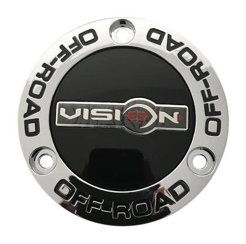 Vision Offroad Wheels 4 Inch Faceplate Chrome - The Center Cap Store