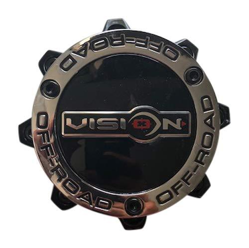 Vision Wheel C394PLGB-8V C352MB-8MB Used Gloss Black Center Cap - The Center Cap Store Vision Wheel C394PLGB-8V C352MB-8MB Used Gloss Black Center Cap - The Center Cap Store
