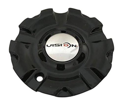 Vision Wheels 381-CAP Black Wheel Center Cap New Logo - The Center Cap Store Vision Wheels 381-CAP Black Wheel Center Cap New Logo - The Center Cap Store