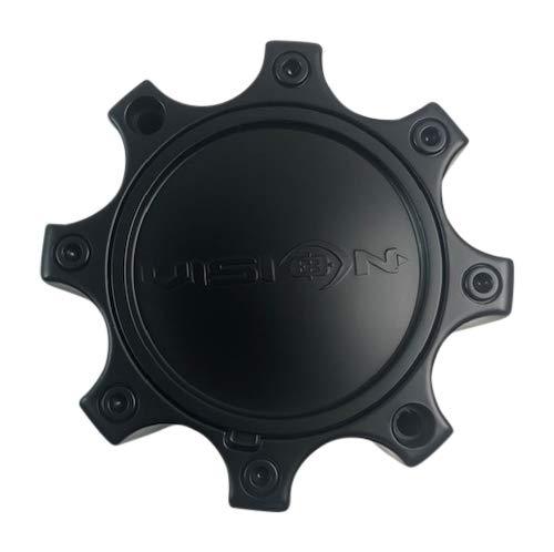 Vision Wheels C372MB-8CDOCV Matte Black Center Cap - The Center Cap Store Vision Wheels C372MB-8CDOCV Matte Black Center Cap - The Center Cap Store