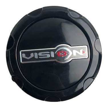 Vision Wheels C398GB-8 Gloss Black Center Cap - The Center Cap Store Vision Wheels C398GB-8 Gloss Black Center Cap - The Center Cap Store