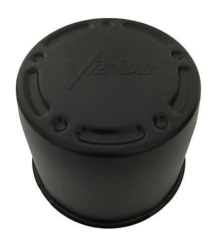 Vision Wheels C715R-210 Matte Black Wheel Center Cap Old Logo - The Center Cap Store Vision Wheels C715R-210 Matte Black Wheel Center Cap Old Logo - The Center Cap Store