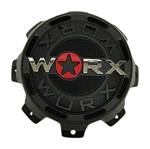 Worx by Ultra 8 Lug Matte Black Wheel Center Cap 30171765F-A Tall LG1207-40 - The Center Cap Store Worx by Ultra 8 Lug Matte Black Wheel Center Cap 30171765F-A Tall LG1207-40 - The Center Cap Store