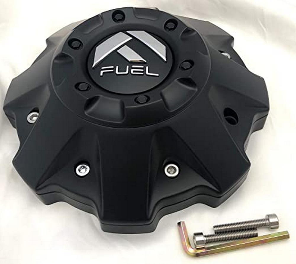 Fuel 1PC FUEL 5/6 FLAT BOTTOM MATTE Black Center Cap - 1002-48B reference image