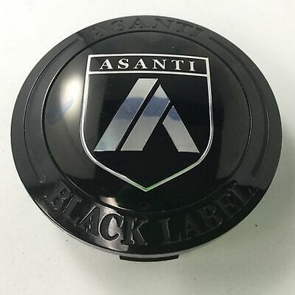 Asanti Black AB Center Cap SNAP IN (Gloss Black/Chrome) OD 78.3 ID 72 - 1534S01 reference image