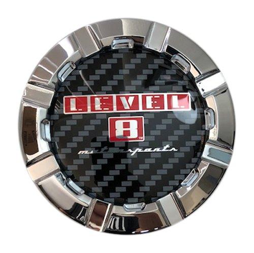 8 Wheels Level C-325-1 87327 Chrome Wheel Center Cap reference image