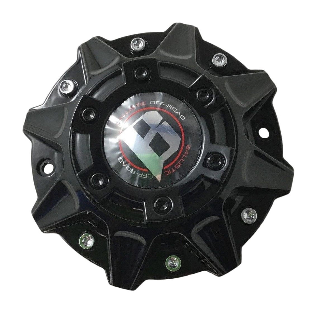 Ballistic Offroad Wheels 845 Morax LG1208-33 LG1208-34 Gloss Black Center Cap reference image
