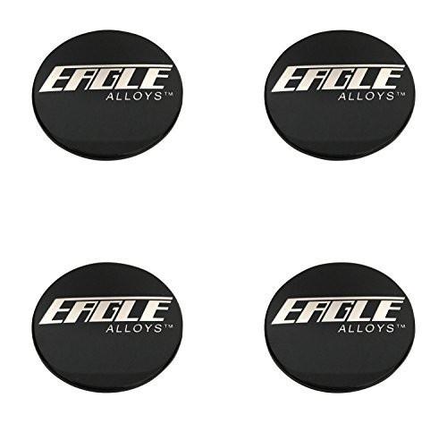Eagle Alloys Wheels 3087 138 3087-02 51971670F-1 Gloss Black Snap In Center Cap 4 Pack reference image