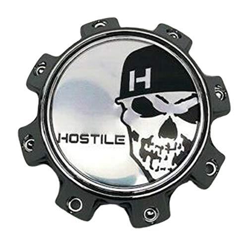 Hostile Special Edition Skull Logo Chrome Wheel Center Cap HC-8003 reference image