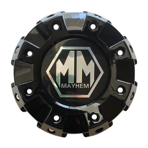 Mayhem Wheels 8101 Monstir Dually C108101B02-F 813120825F-1 Gloss Black Front Center Cap reference image