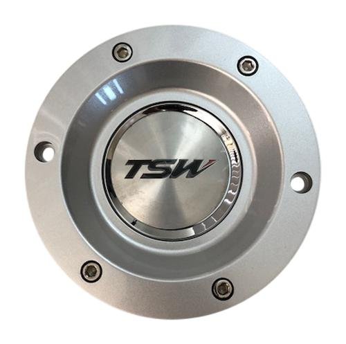 TSW Wheels PC-E68A PC-E68-2 Silver Holsten Center Cap CCHOLS reference image