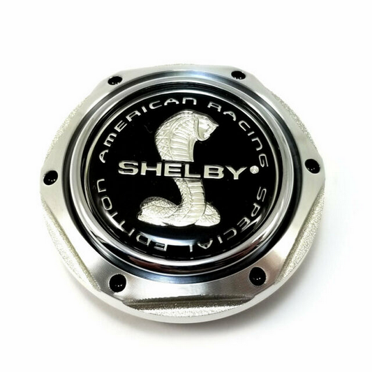 American Racing AR Center Cap ALUMINUM HEX FLAT W/SHELBY LOGO - 000000001242103099 product image