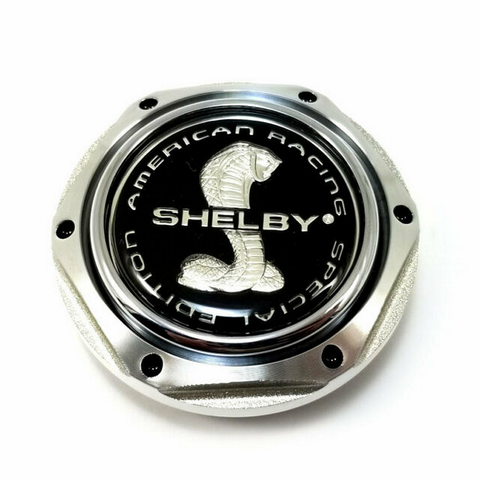 American Racing AR Center Cap ALUMINUM HEX FLAT W/SHELBY LOGO - 000000001242103099 product image
