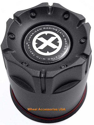 American Racing AR Center Cap 3.27'' T-Black PUSH THRU PLASTIC - 000000001327006018 product image